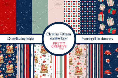 Christmas Dreams Seamless Papers