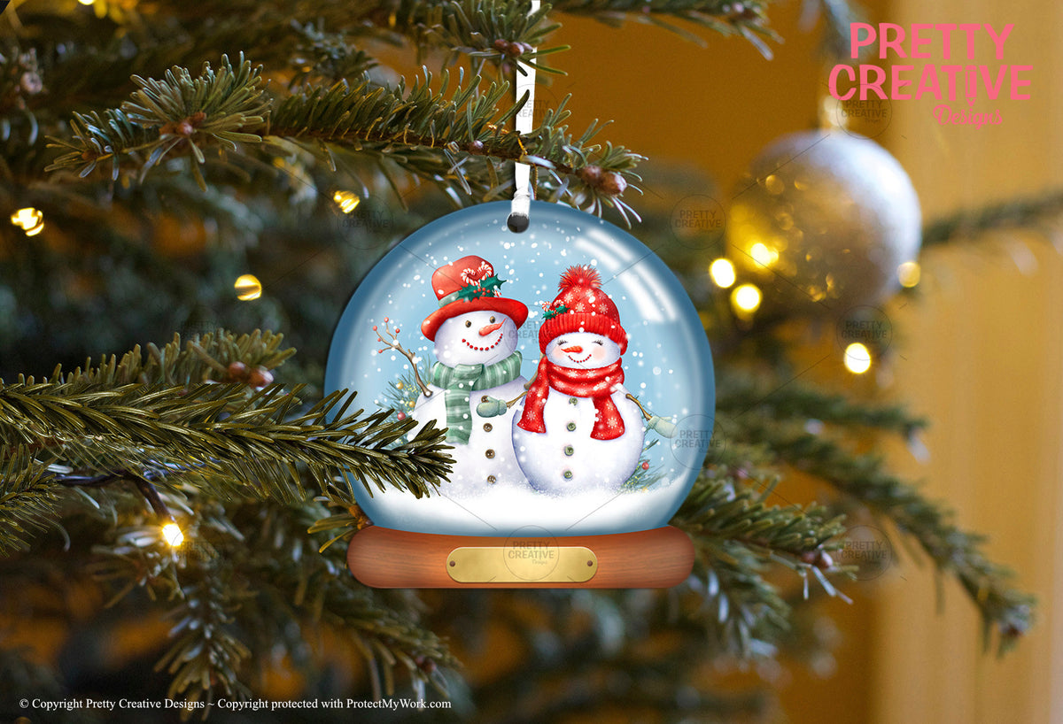 Christmas Dreams Snowglobe Bauble Artwork