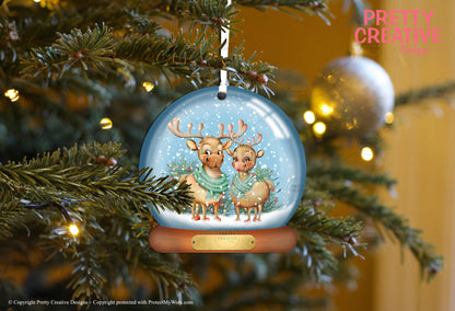 Christmas Dreams Snowglobe Bauble Artwork