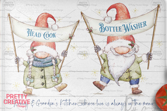 Mr & Mrs Christmas Gonks