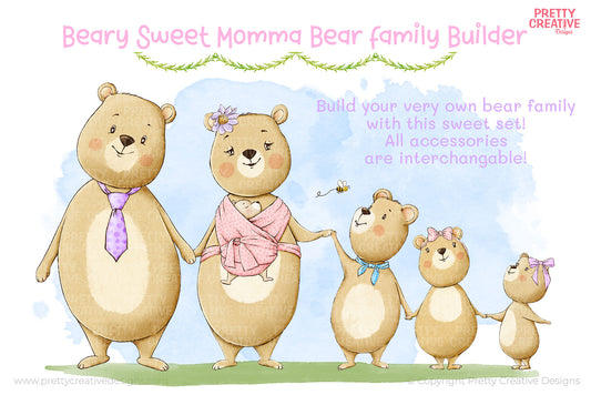 Beary Sweet Momma Bear Family Builder