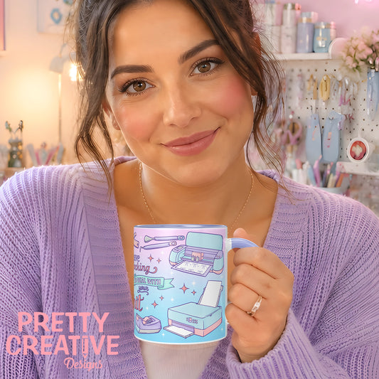 Not Enough Glitter Editable Mug Wrap