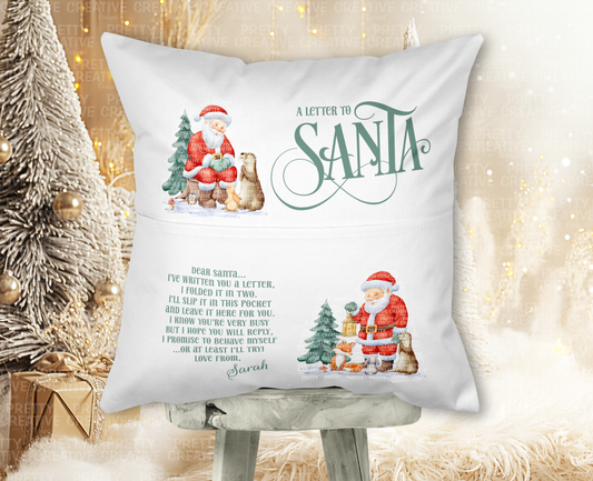 Letter To Santa Cushion (Text & Verse only) Freebie