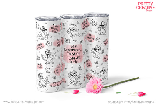 Dear Autocorrect Splash Tumbler Wraps