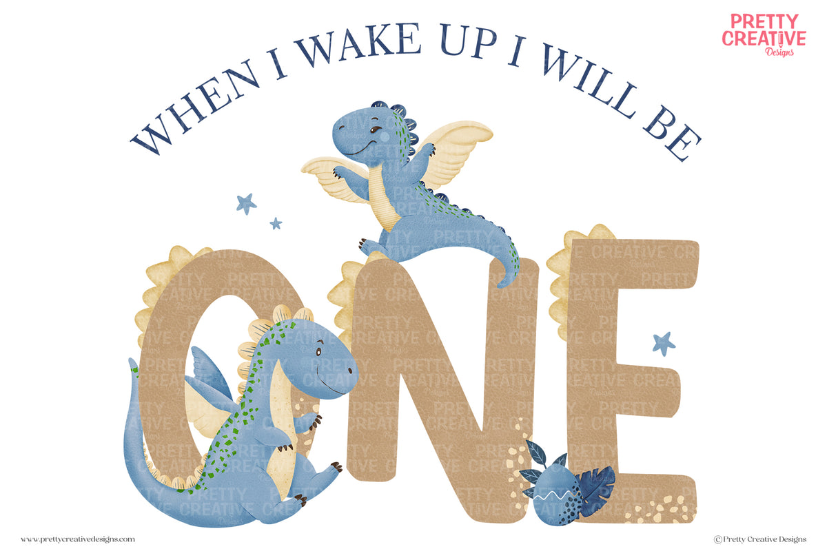 Dizzy Dinos NEUTRAL GIRL and BOY When I Wake Up I Will Be... BUNDLE