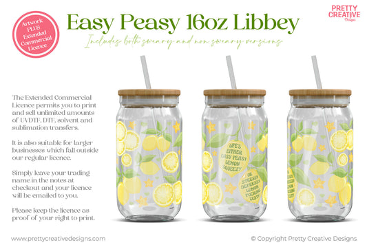 Easy Peasy Libbey Wraps - EXTENDED COMMERCIAL LICENSE