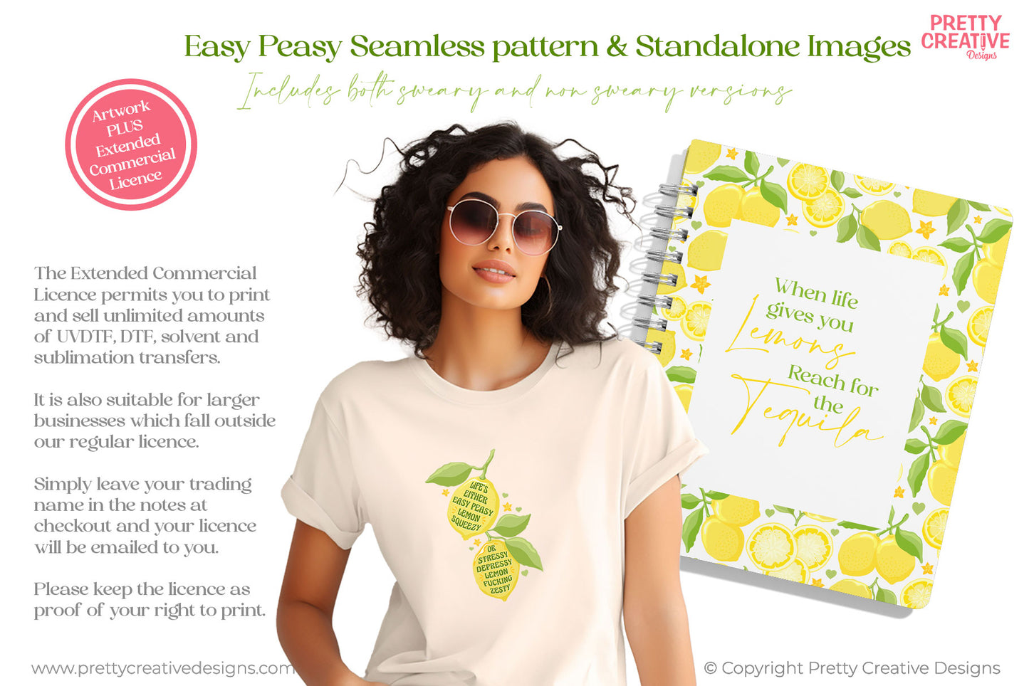 Easy Peasy Seamless Pattern and Standalone Images - EXTENDED COMMERCIAL LICENCE INCLUDED