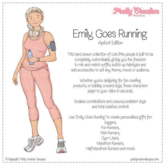 Emily (Adult) Goes Running - Apricot Version
