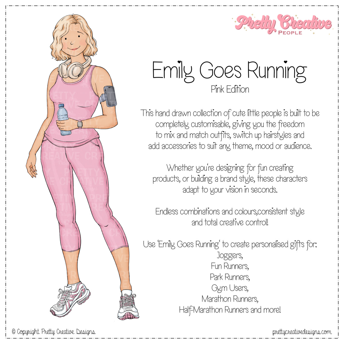 Emily (Adult) Goes Running - Pink Version