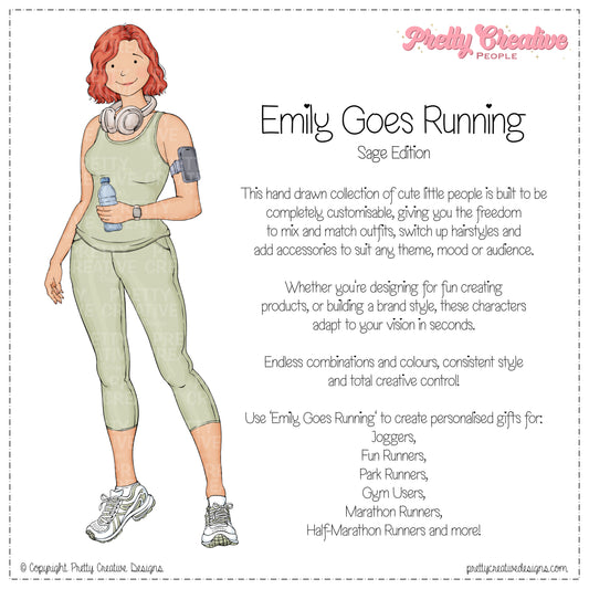 Emily (Adult) Goes Running - Sage Version
