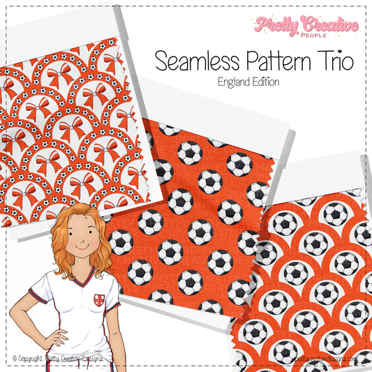 Seamless Pattern Trio - England World Cup