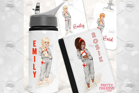 Football Facetime Girls Clipart Bundle
