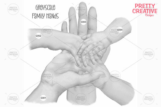 Family Hands Clipart
