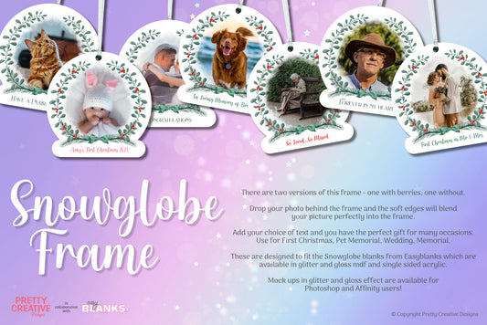 Snowglobe Frame by Pretty Creative Designs