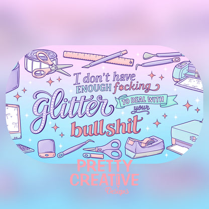 Not Enough Glitter Editable Mug Wrap