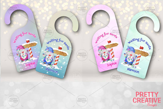 Christmas Gnomes Waiting For Santa Door Hanger Bundle