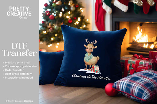 Lady Reindeer DTF Transfer - Personalise Me!