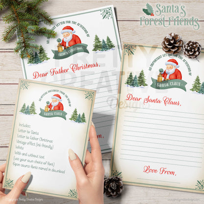 Santa's Forest Friends Letter & Certificate Pack