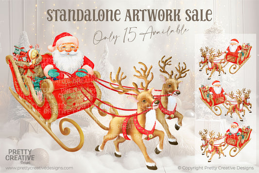 Christmas Sleigh Standalone Artwork- Limited to 15 Sales