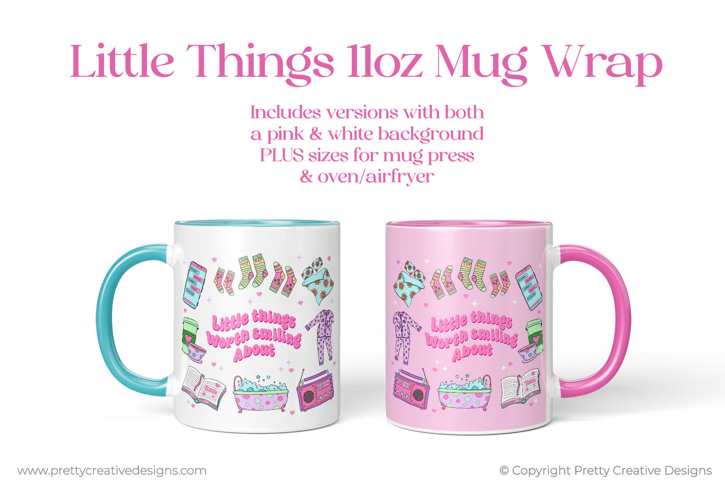Little Things 11oz Mug Wraps