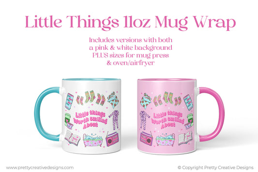 Little Things 11oz Mug Wraps