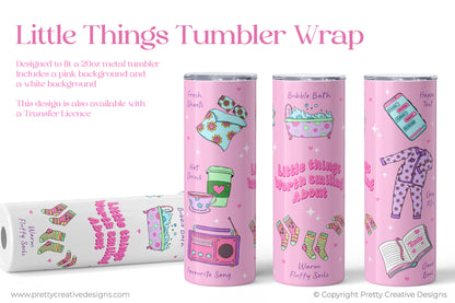 Little Things 20 oz Tumbler Wrap
