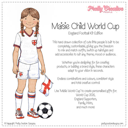 Maisie (Child) World Cup England Kit