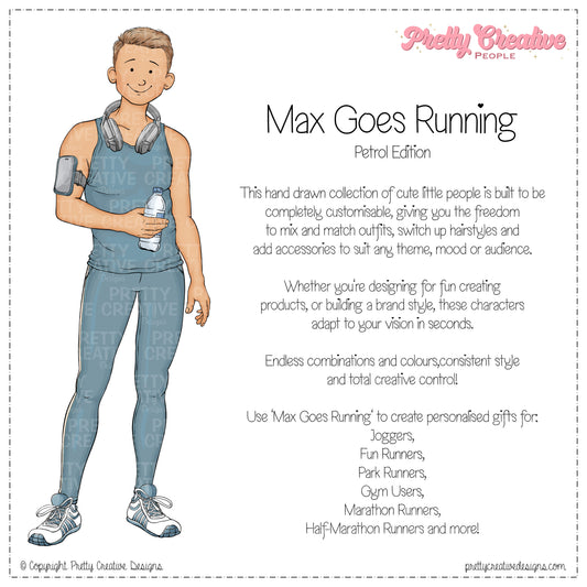 Max (Adult) Goes Running - Petrol Version