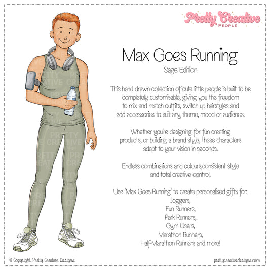 Max (Adult) Goes Running - Sage Version