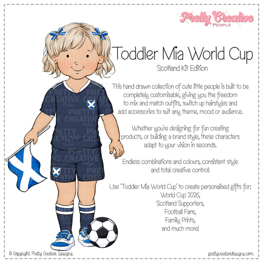 Mia (Toddler) World Cup Scotland Kit