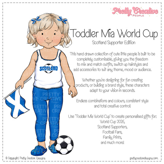 Mia (Toddler) World Cup Scotland Supporter