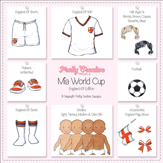 Mia (Toddler) World Cup England Kit