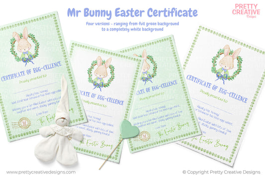 Easter Bunny and Miss Bunny Certificates