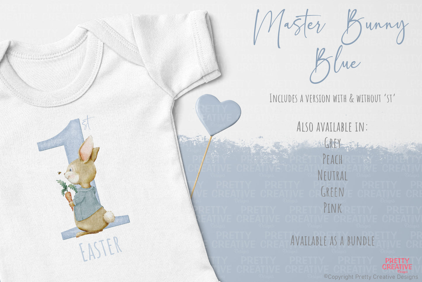 Master Bunny First Easter ~ Blue