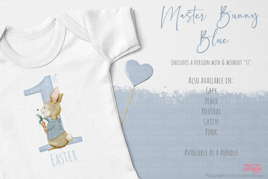Master Bunny First Easter ~ Blue