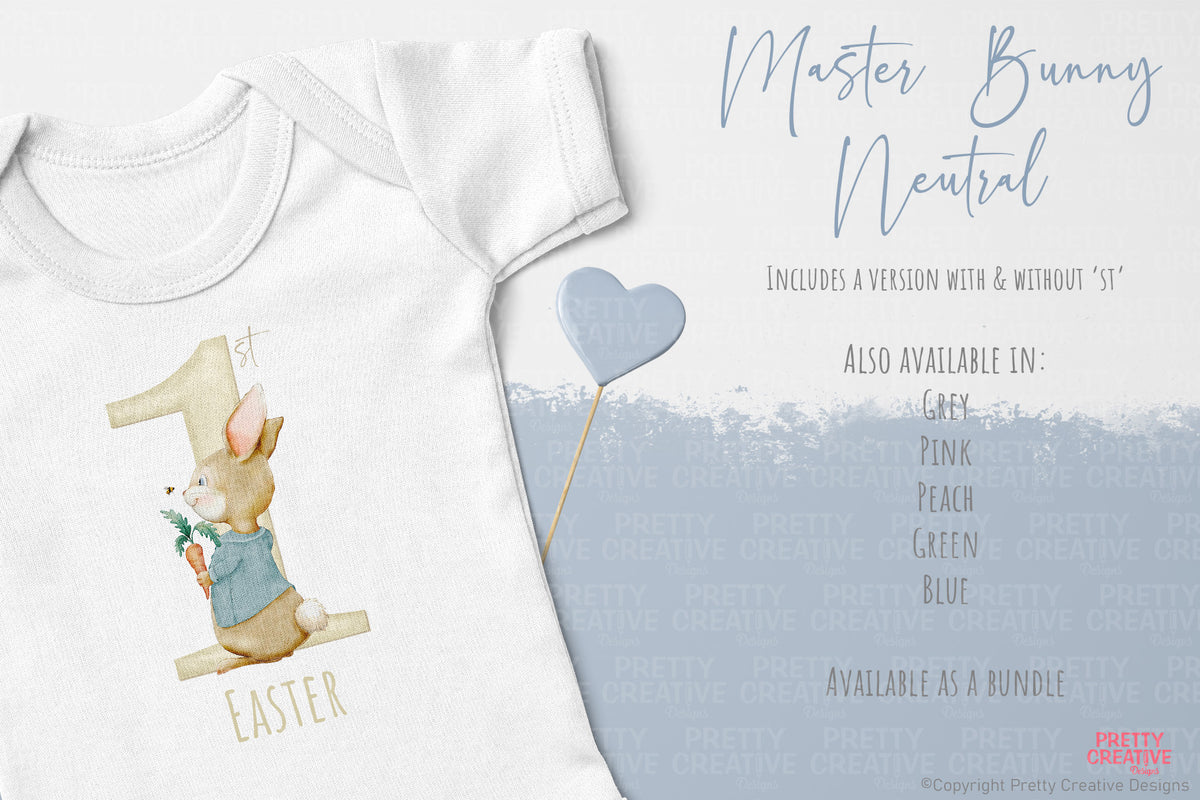 Master Bunny First Easter ~ Neutral