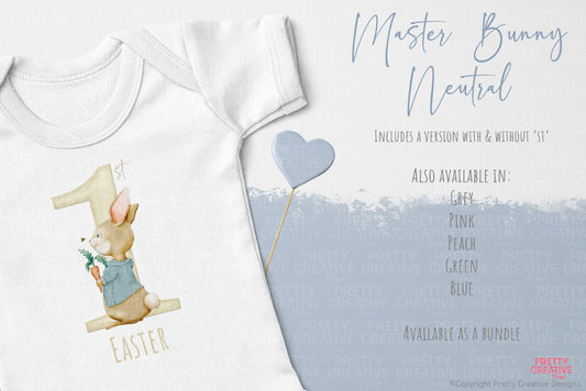 Master Bunny First Easter ~ Neutral