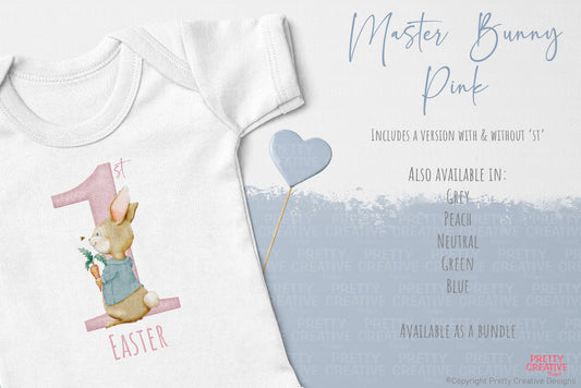 Master Bunny First Easter ~ Pink