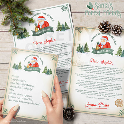 Santa's Forest Friends Letter & Certificate Pack