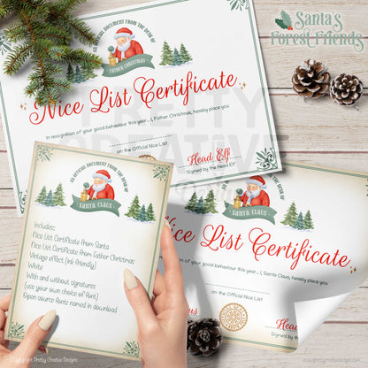Santa's Forest Friends Letter & Certificate Pack