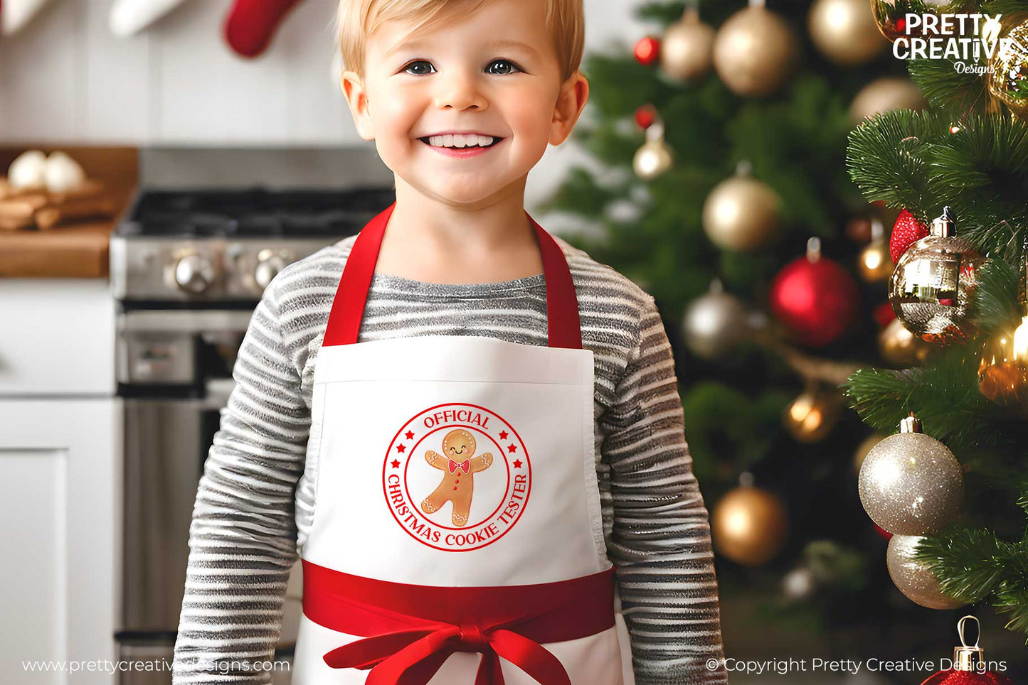 Official Christmas Cookie Tester - Boy Red Text
