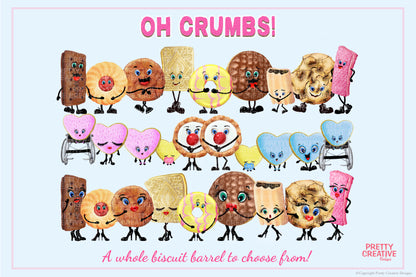 Oh Crumbs Biscuit Clipart