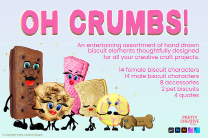 Oh Crumbs Biscuit Clipart
