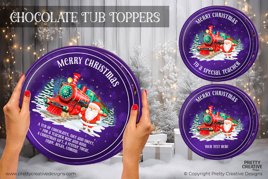 Chocolate Tub Topper Trio - Teacher Set 1