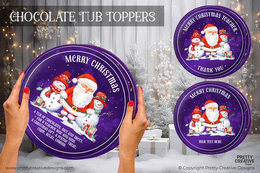 Chocolate Tub Topper Trio - Teacher Set 2