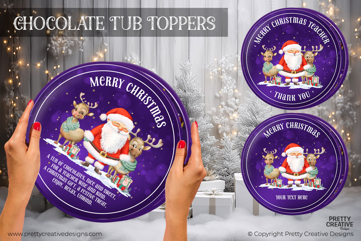 Chocolate Tub Topper Trio - Teacher Set 3