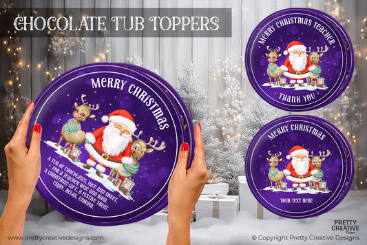 Chocolate Tub Topper Trio - Teacher Set 3