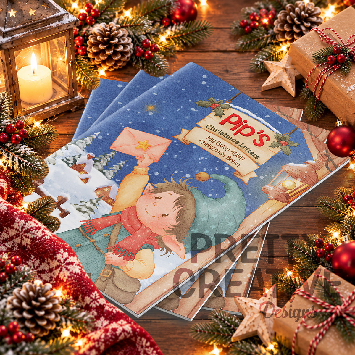 Pip's Christmas Letters ~ My Busy ADHD Christmas Brain Booklet