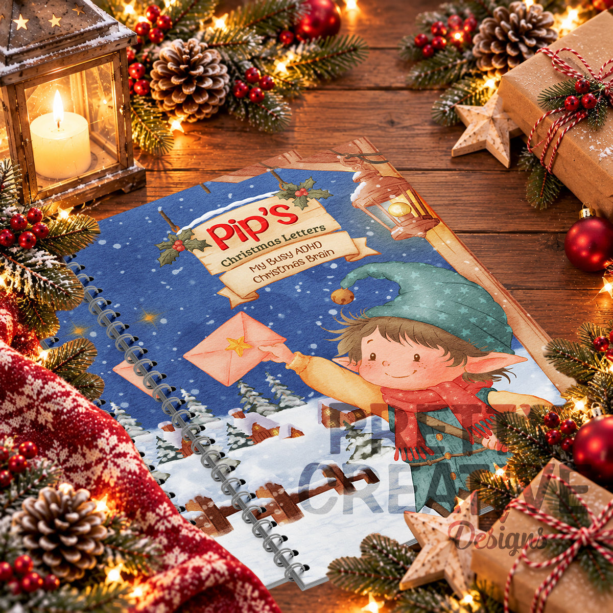 Pip's Christmas Letters ~ My Busy ADHD Christmas Brain Sidebound Book