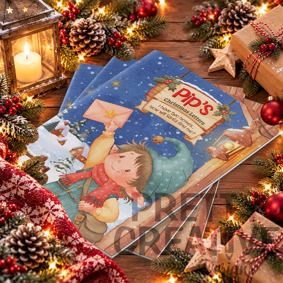 Pip's Christmas Letters ~ Two Homes Booklet
